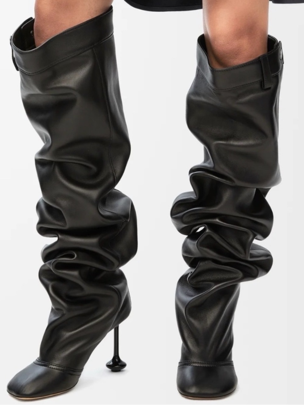 Loewe Black Over-the-Knee Sculpted Stiletto Boots